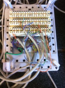 Preston internet engineer installing telephone cabling