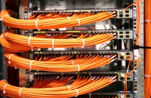 Ex bt engineer installs data cabling